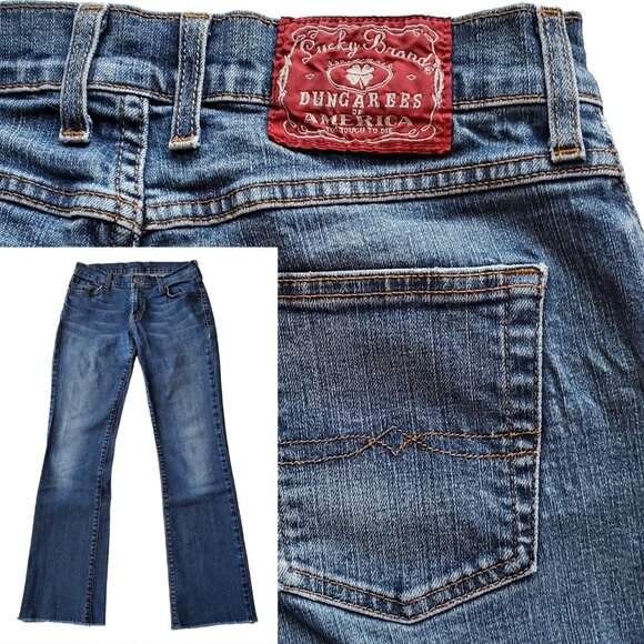 Lucky Brand Denim - Lucky Jeans Dungarees by Gene Montesano Made in Mexico Midrise FlareBootcut 27R